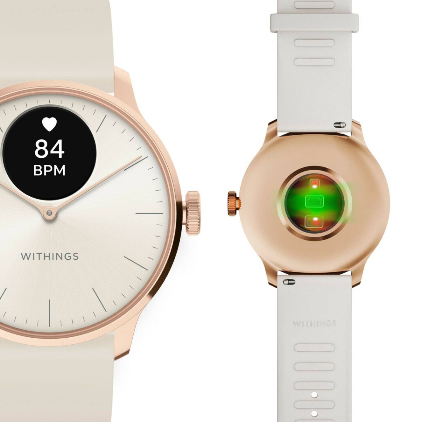 Withings Scanwatch Light 37mmRosegold White Withings Scanwatch Light 37mm